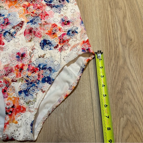 Johnny Was Swimsuit Summer Days Eyelet Crossback One Piece Sz S Boho Summer NWT - Picture 9 of 11